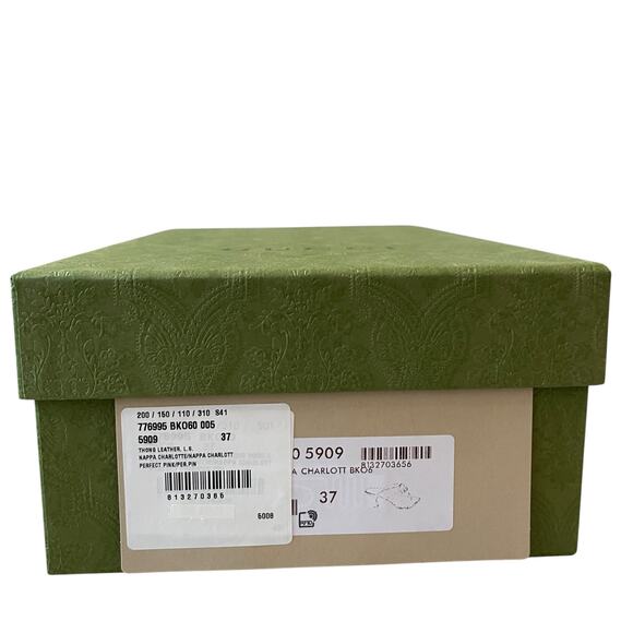 Gucci GG Marmont Quilted Pink Leather Thong Sandals Women Size 37.5 / US 7.5 New - Picture 14 of 16